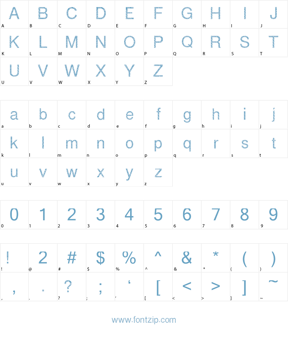 ICARUS Font Font Character